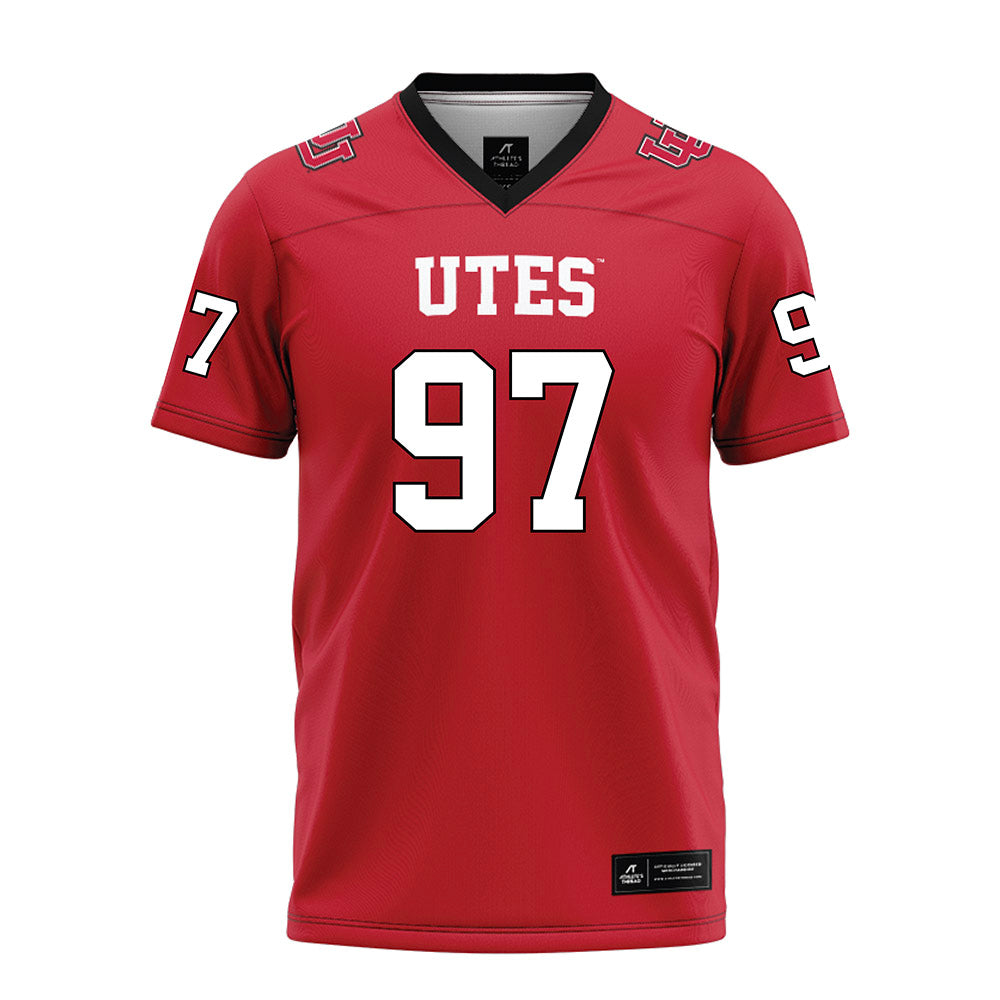Utah - NCAA Football : Lucas Samsula - Red Football Jersey-0