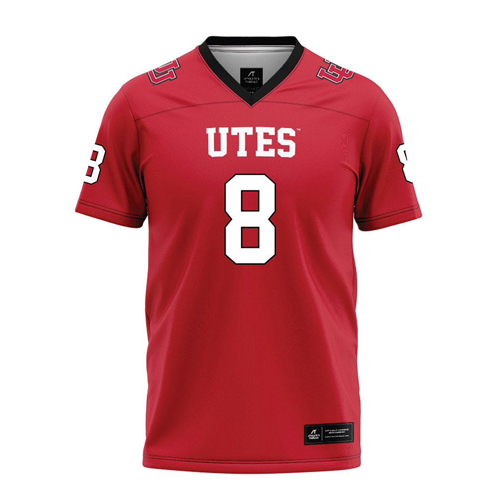 Utah - NCAA Football : Mana Carvalho - Red Football Jersey-0
