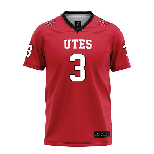 Utah - NCAA Football : Nate Johnson - Red Football Jersey-0