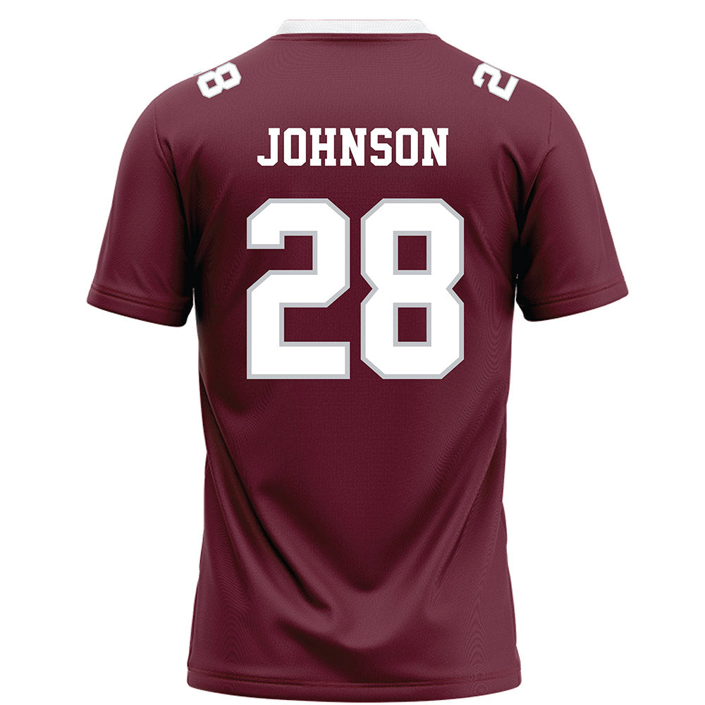 Mississippi State - NCAA Football : Tanner Johnson - Maroon Football Jersey-1