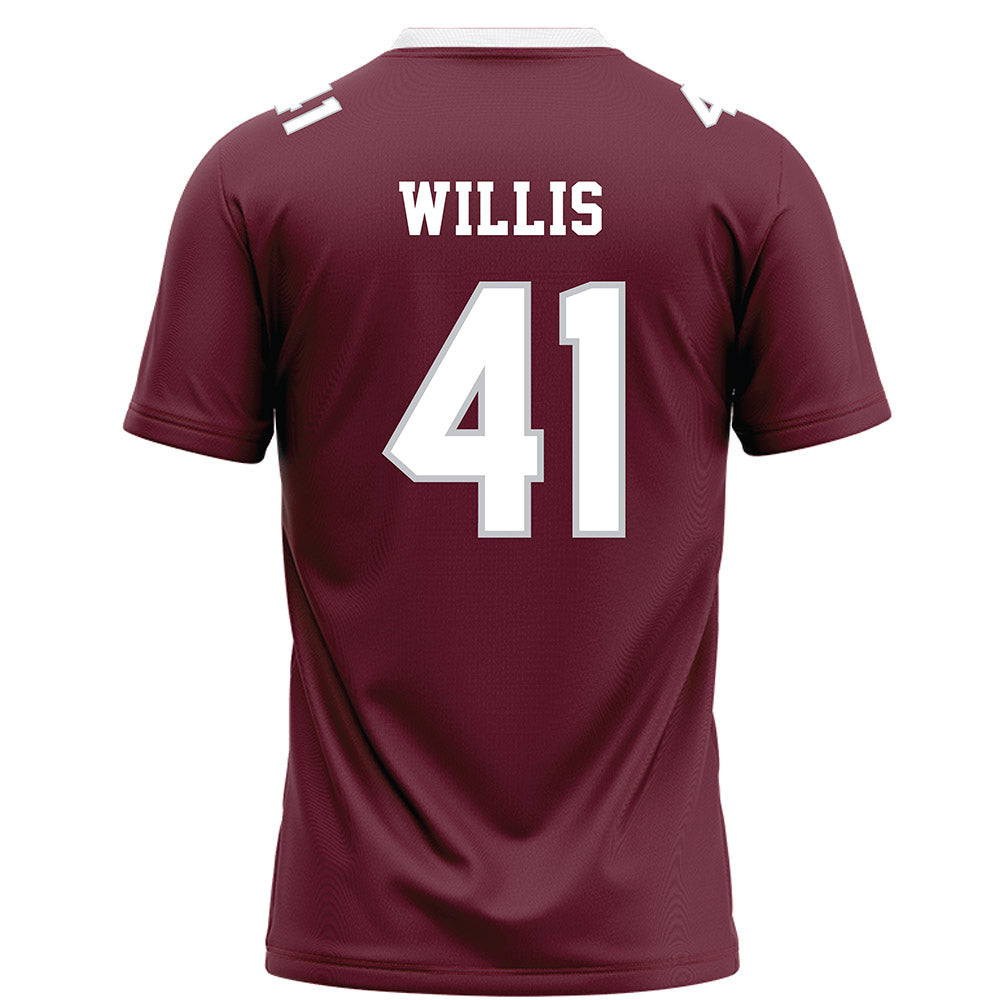 Mississippi State - NCAA Football : Tyshun Willis - Maroon Football Jersey-1