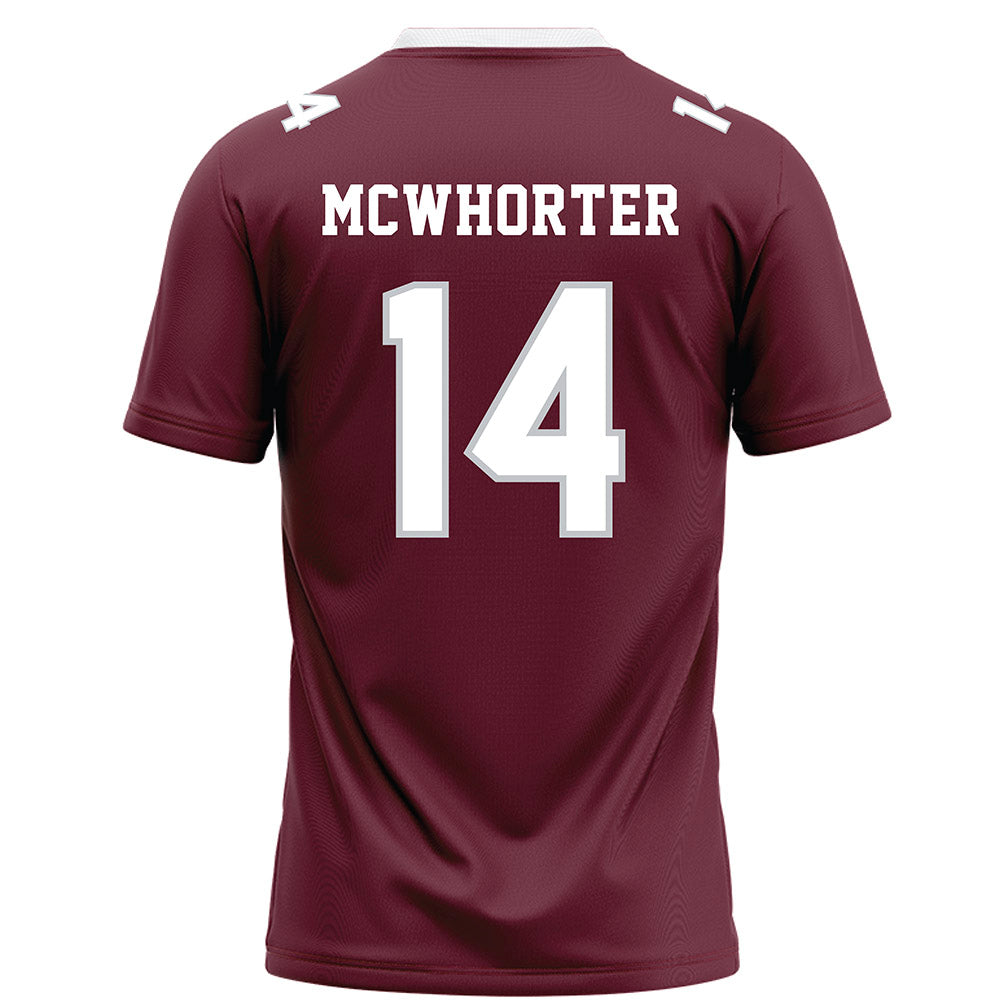 Mississippi State - NCAA Football : Brodie McWhorter - Maroon Football Jersey-1