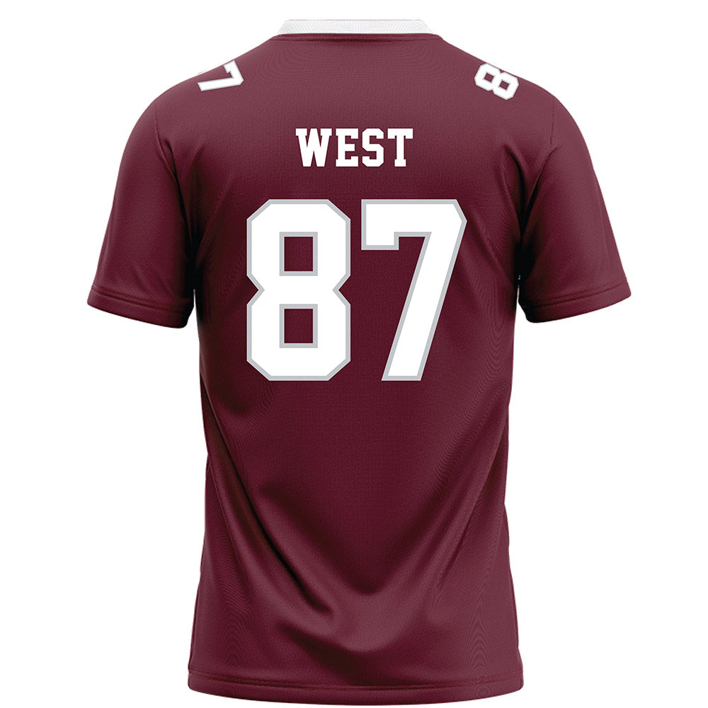 Mississippi State - NCAA Football : Sam West - Maroon Football Jersey-1