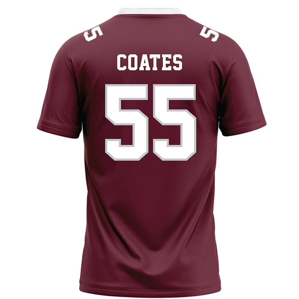 Mississippi State - NCAA Football : Colin Coates - Maroon Football Jersey-1