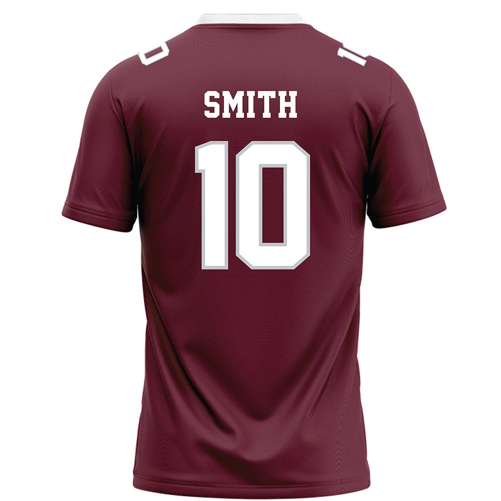 Mississippi State - NCAA Football : jalen smith - Maroon Football Jersey-1