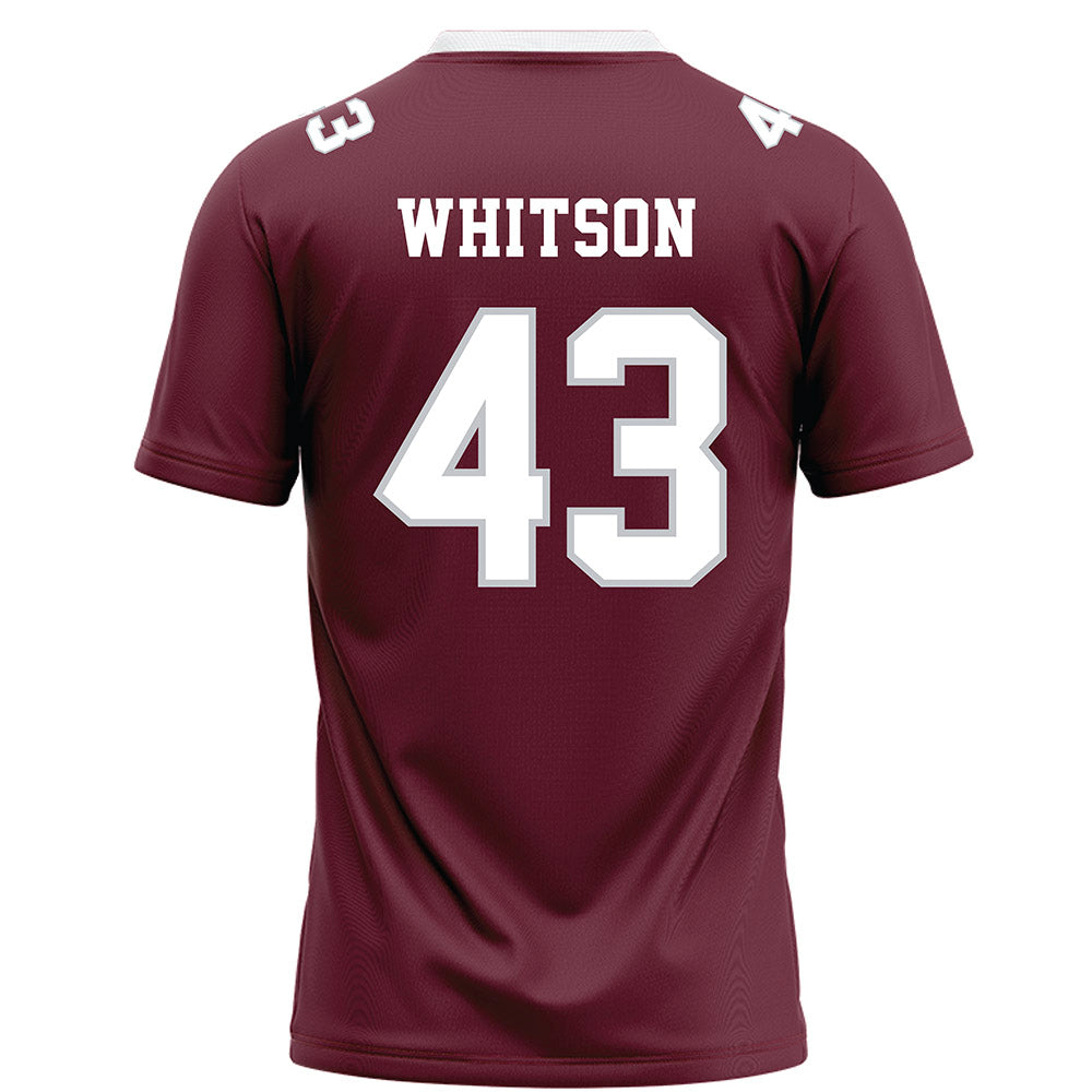 Mississippi State - NCAA Football : Will Whitson - Maroon Football Jersey-1