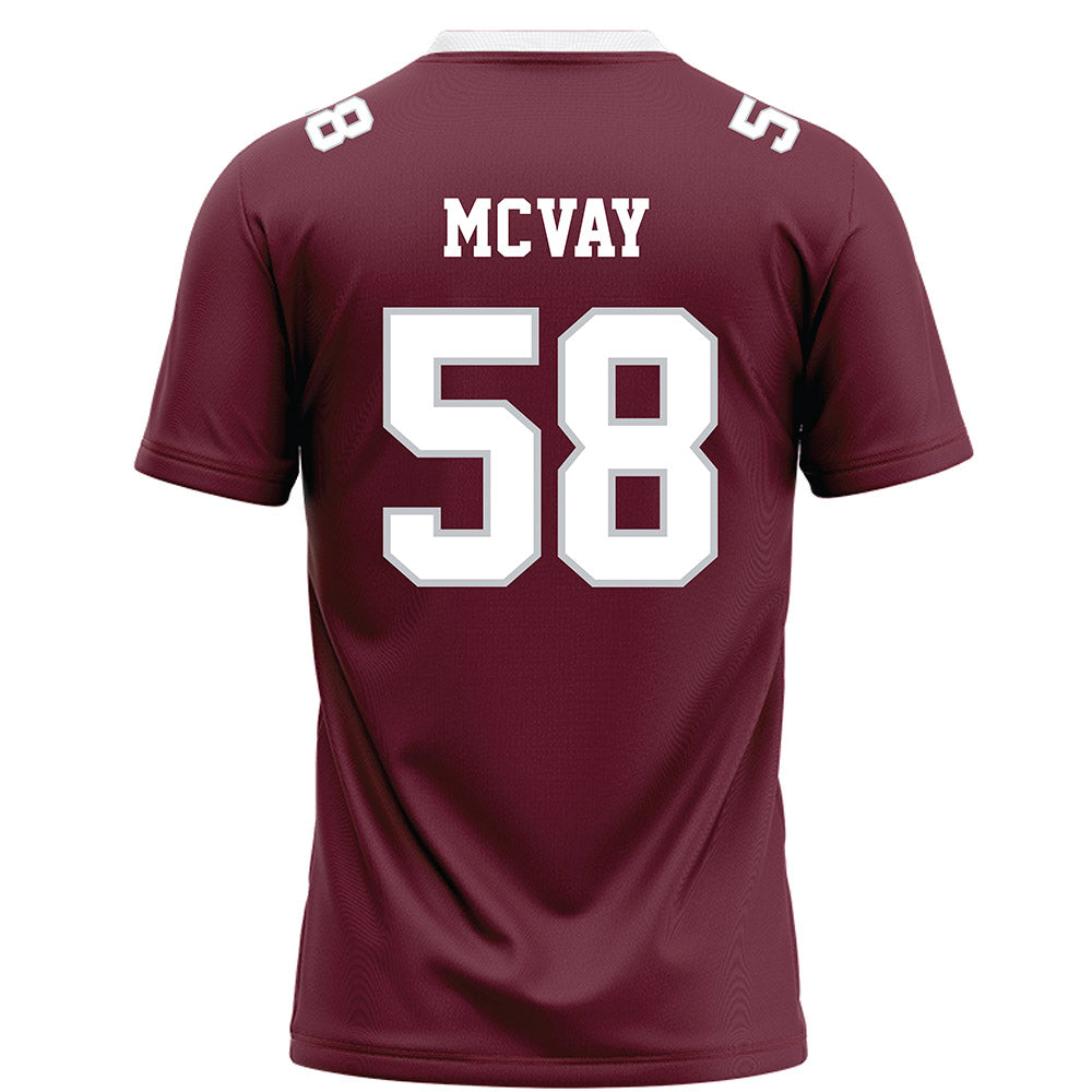 Mississippi State - NCAA Football : Miles Mcvay - Maroon Football Jersey-1