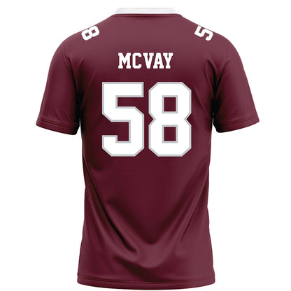 Mississippi State - NCAA Football : Miles Mcvay - Maroon Football Jersey-1