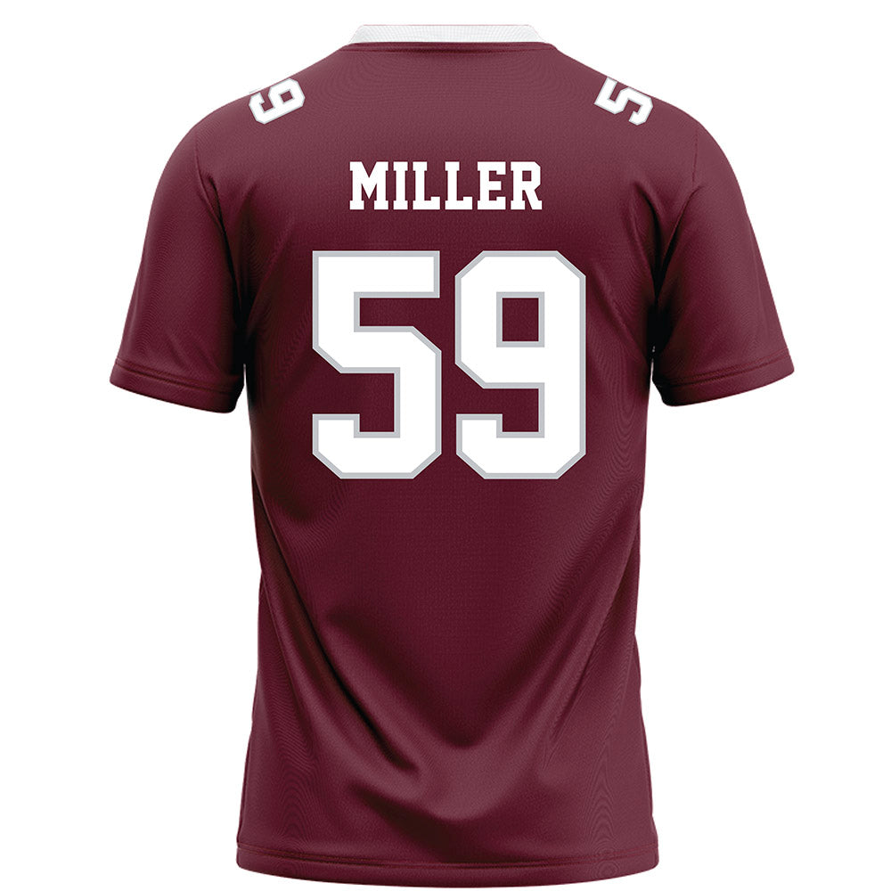 Mississippi State - NCAA Football : Tyler Miller - Maroon Football Jersey-1