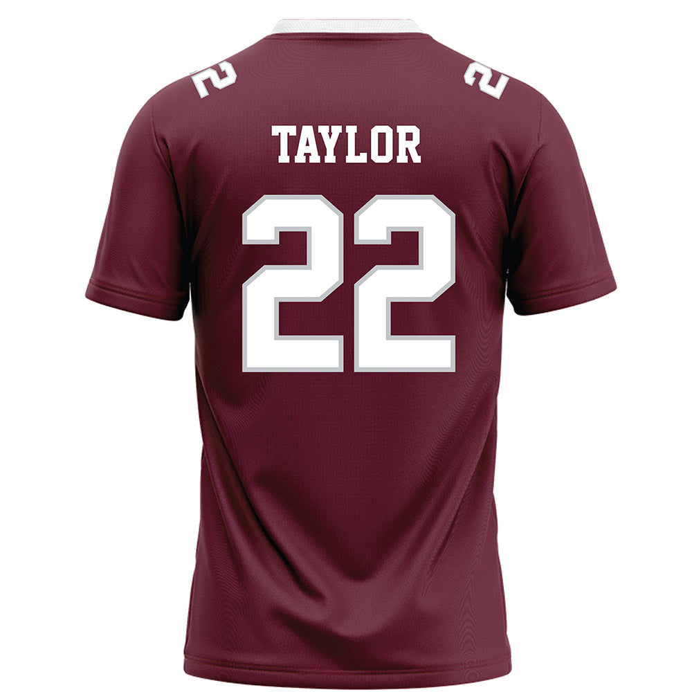 Mississippi State - NCAA Football : Jaiden Taylor - Maroon Football Jersey-1