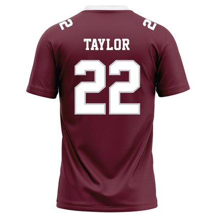 Mississippi State - NCAA Football : Jaiden Taylor - Maroon Football Jersey-1