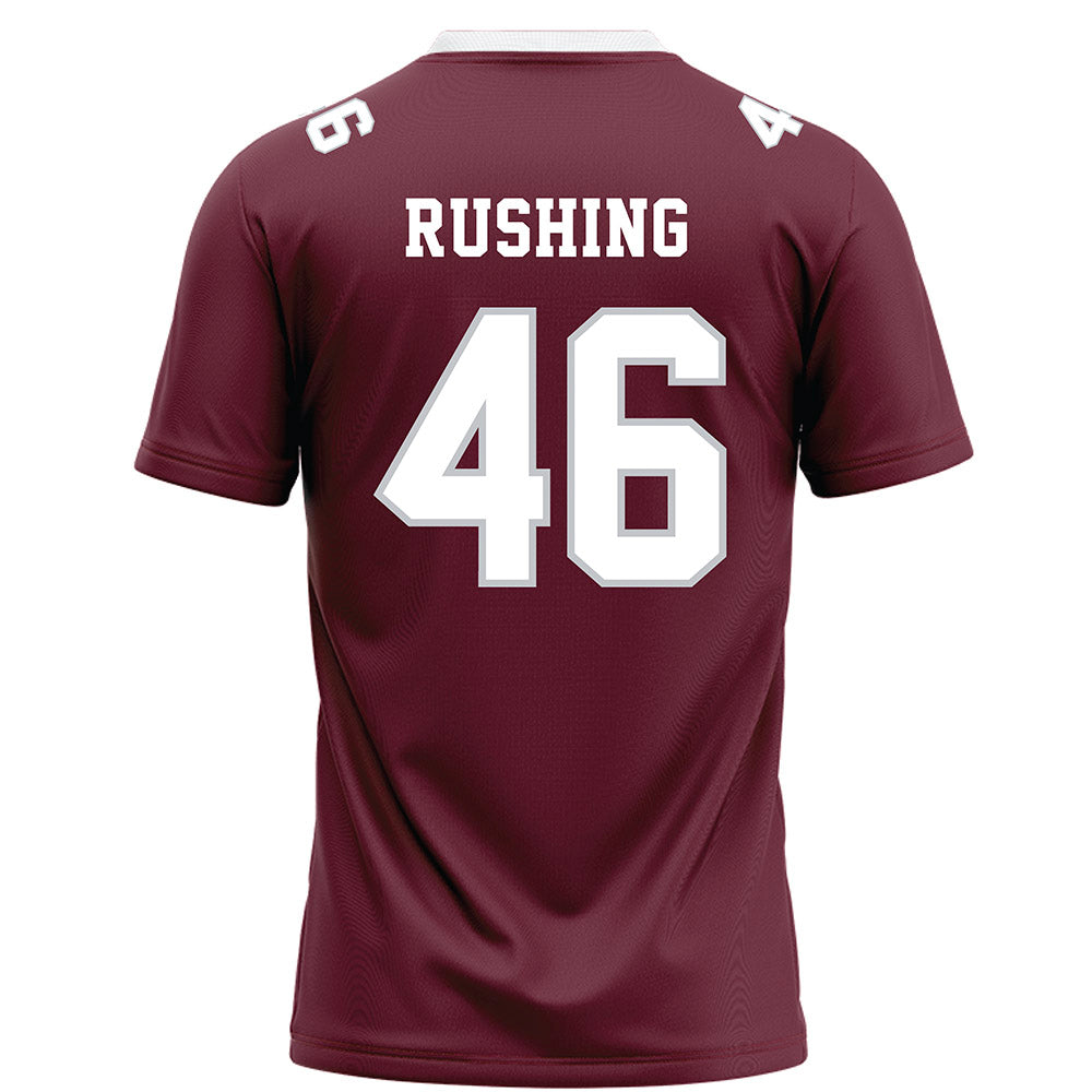 Mississippi State - NCAA Football : Kyle Rushing - Maroon Football Jersey-1
