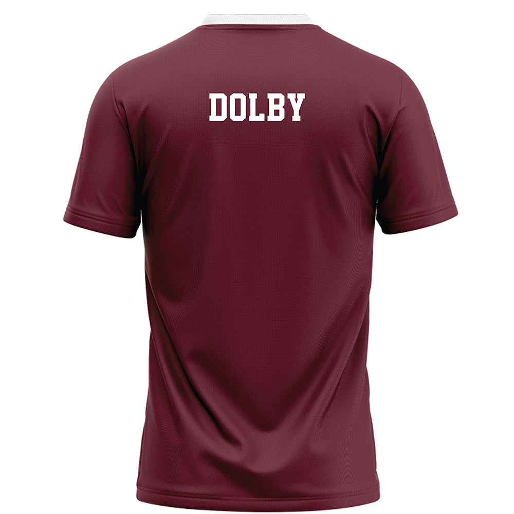 Mississippi State - NCAA Football : Kendel Dolby - Maroon Football Jersey-1