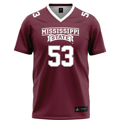 Mississippi State - NCAA Football : Dylan Steen - Maroon Football Jersey-0