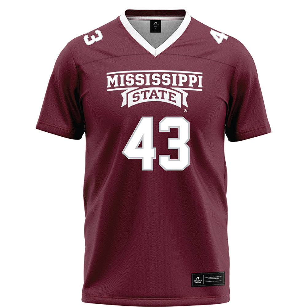 Mississippi State - NCAA Football : Will Whitson - Maroon Football Jersey-0