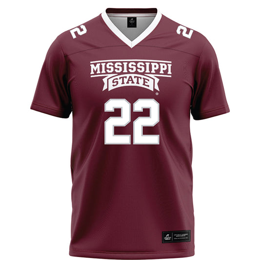 Mississippi State - NCAA Football : Jaiden Taylor - Maroon Football Jersey-0