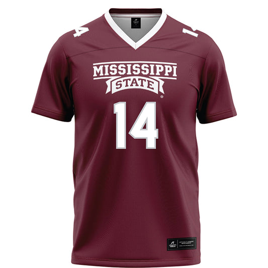 Mississippi State - NCAA Football : Brodie McWhorter - Maroon Football Jersey-0