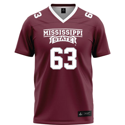 Mississippi State - NCAA Football : Mario Nash Jr. - Maroon Football Jersey-0
