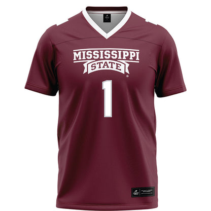 Mississippi State - NCAA Football : Kelley Jones - Maroon Football Jersey-0