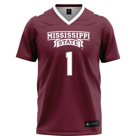 Mississippi State - NCAA Football : KaMario Taylor - Maroon Football Jersey-0