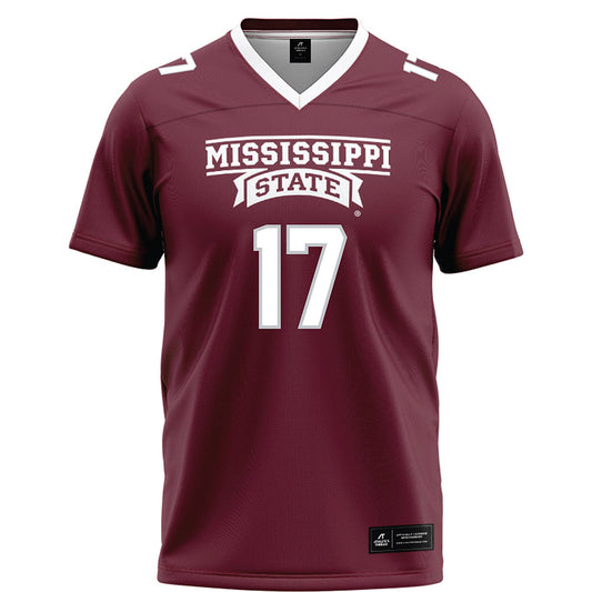 Mississippi State - NCAA Football : AJ Swann - Maroon Football Jersey-0