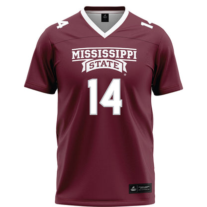 Mississippi State - NCAA Football : Brodie McWhorter - Maroon Football Jersey-0