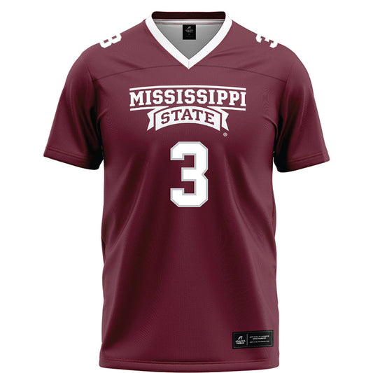 Mississippi State - NCAA Football : Anthony Evans III - Maroon Football Jersey-0
