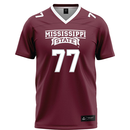 Mississippi State - NCAA Football : Tyler Lockhart - Maroon Football Jersey-0