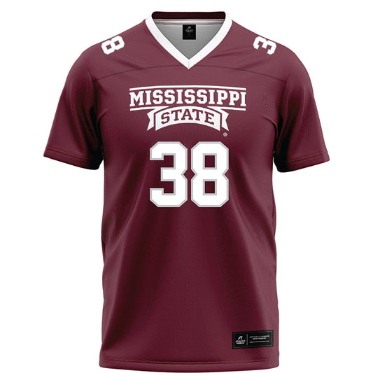 Mississippi State - NCAA Football : Jaylen Aborom - Maroon Football Jersey-0