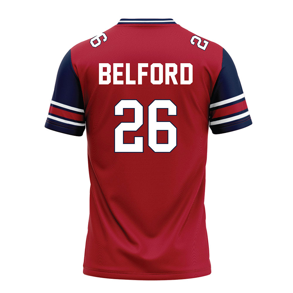 Liberty - NCAA Football : Jaylin Belford - Red Football Jersey-1
