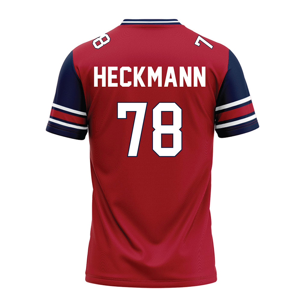 Liberty - NCAA Football : Blake Heckmann - Red Football Jersey-1