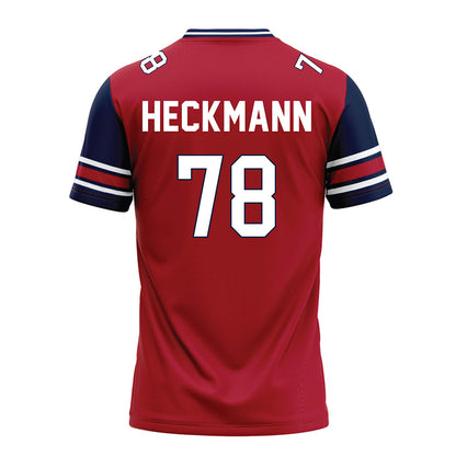 Liberty - NCAA Football : Blake Heckmann - Red Football Jersey-1