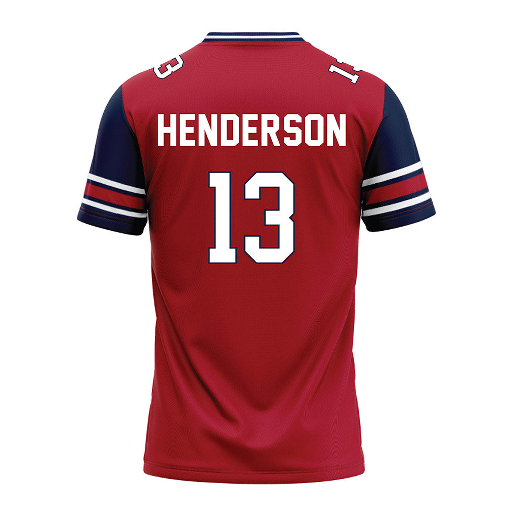 Liberty - NCAA Football : Jaylen Henderson - Red Football Jersey-1