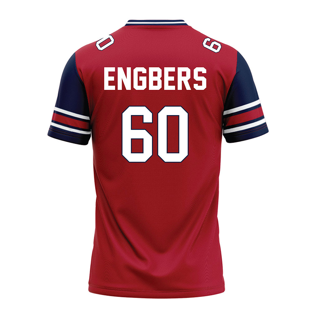 Liberty - NCAA Football : Joep Engbers - Red Football Jersey-1