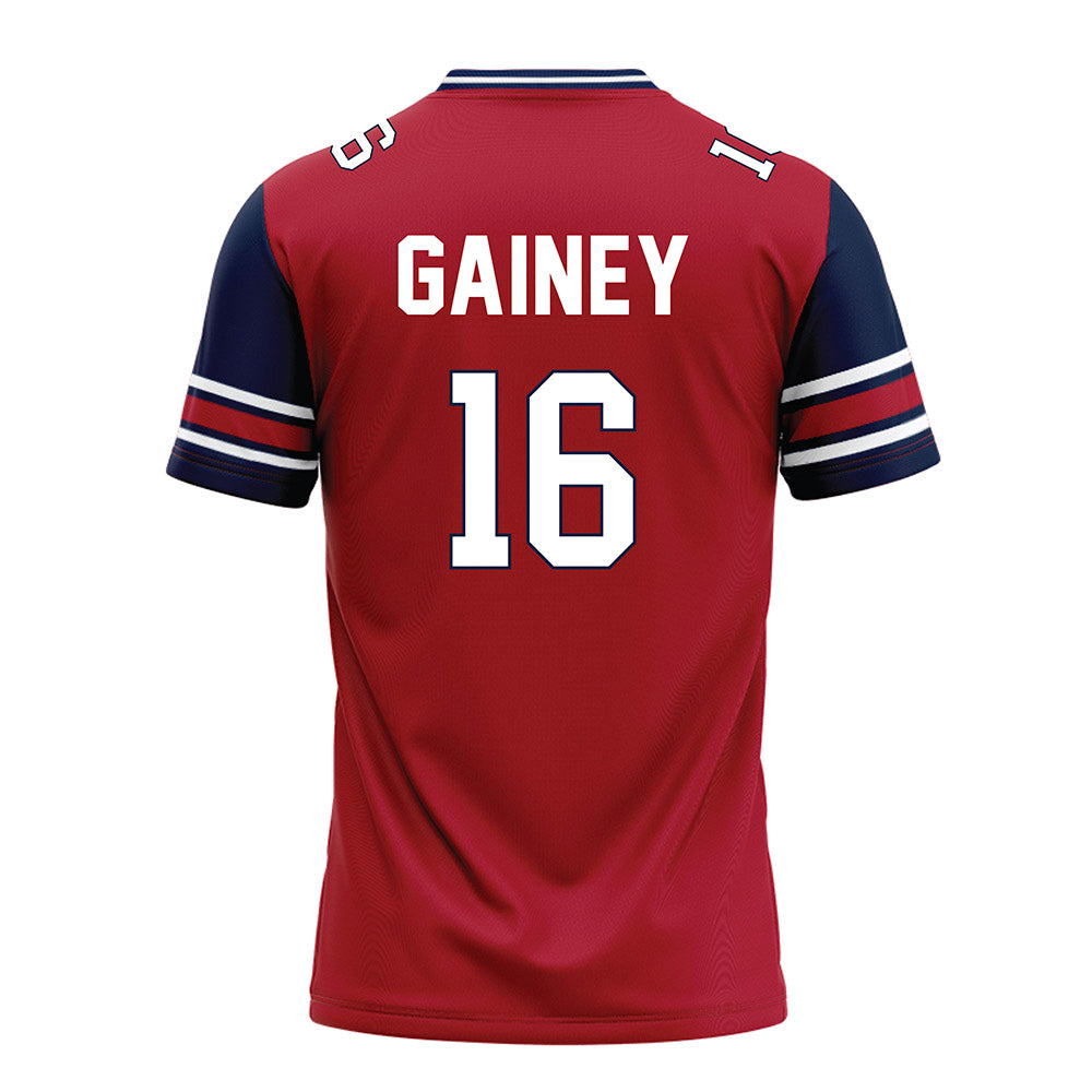 Liberty - NCAA Football : Tyrell Gainey - Red Football Jersey-1