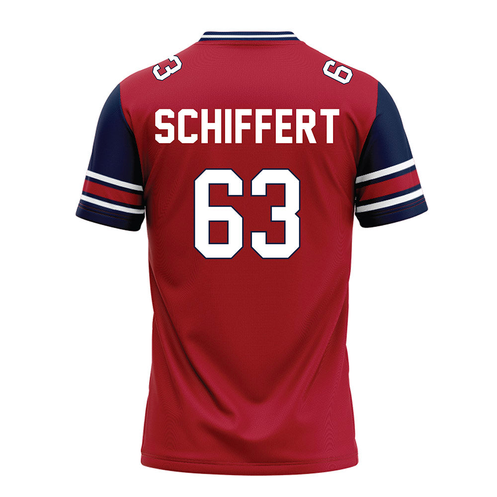 Liberty - NCAA Football : Daniel Schiffert - Red Football Jersey-1