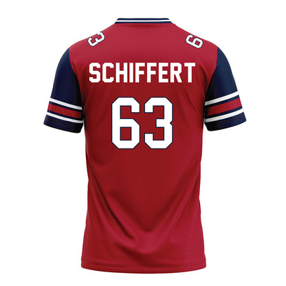 Liberty - NCAA Football : Daniel Schiffert - Red Football Jersey-1