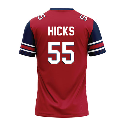 Liberty - NCAA Football : Henry Hicks - Red Football Jersey-1