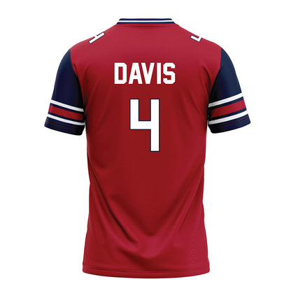 Liberty - NCAA Football : Kam Davis - Red Football Jersey-1