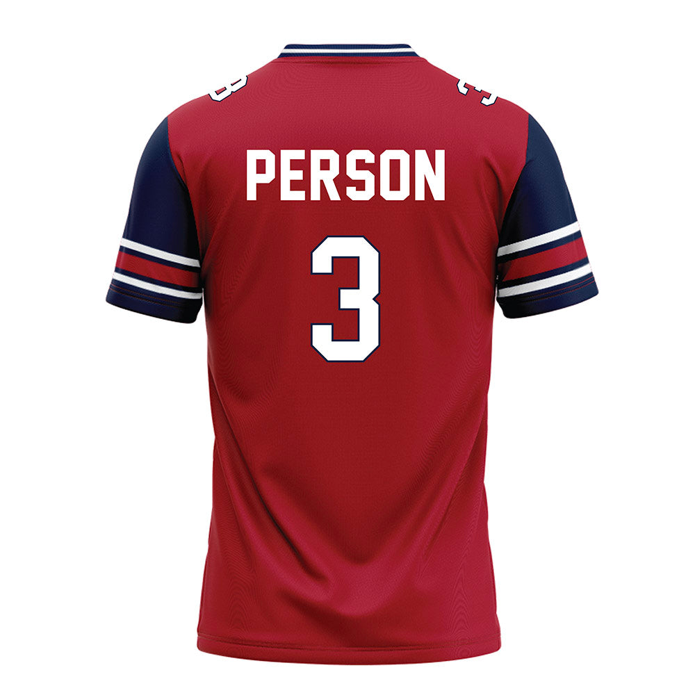 Liberty - NCAA Football : Jamari Person - Red Football Jersey-1