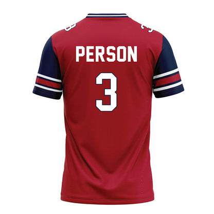 Liberty - NCAA Football : Jamari Person - Red Football Jersey-1