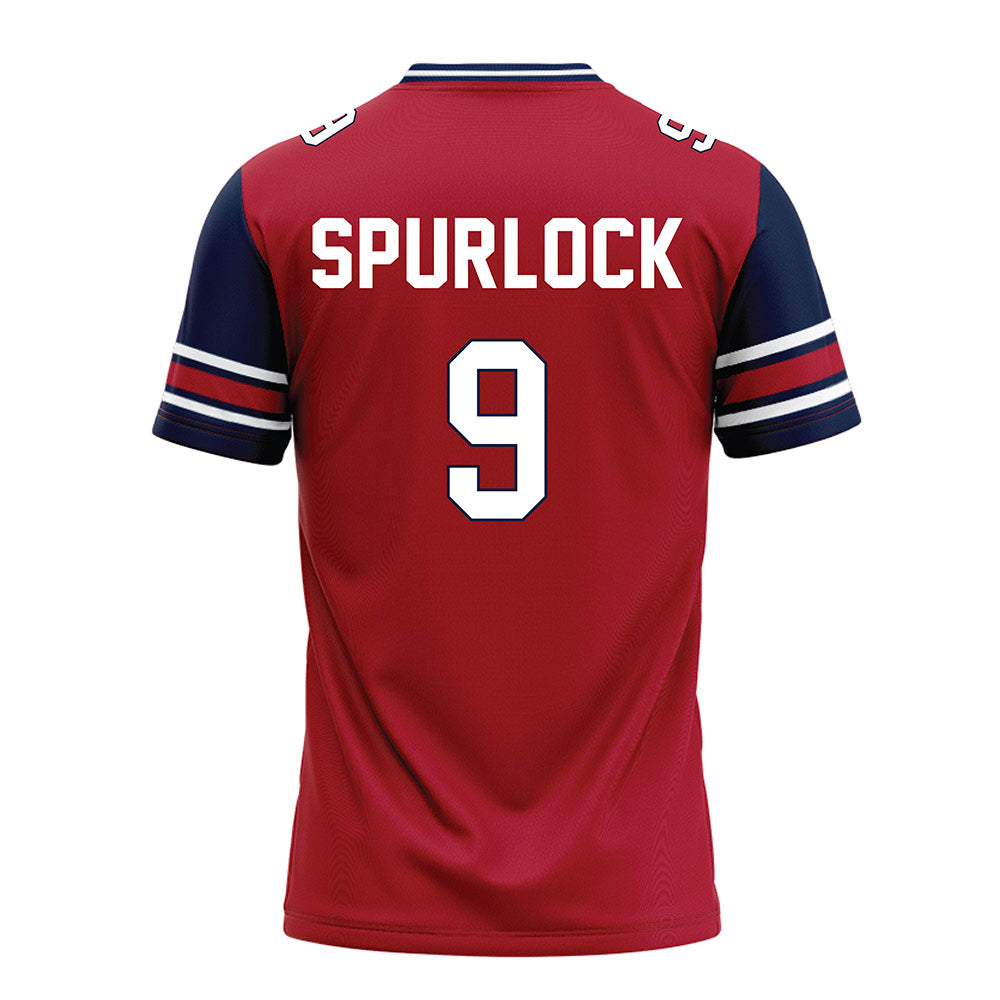 Liberty - NCAA Football : Deuce Spurlock - Red Football Jersey-1
