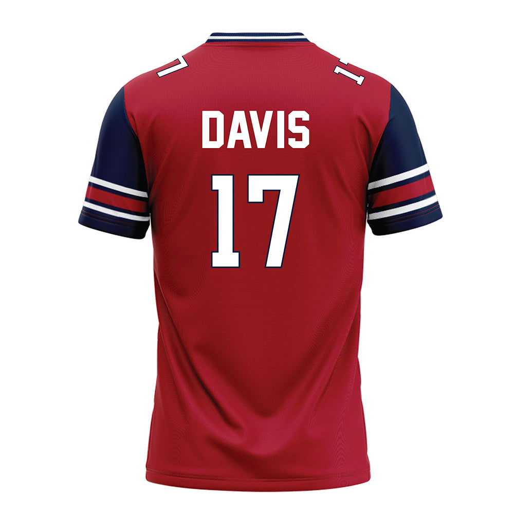 Liberty - NCAA Football : Jayden Davis - Red Football Jersey-1