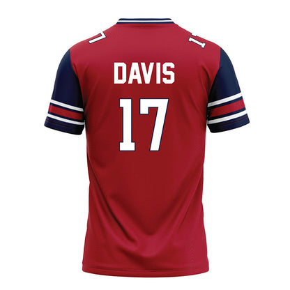 Liberty - NCAA Football : Jayden Davis - Red Football Jersey-1