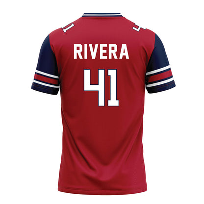 Liberty - NCAA Football : Greg Rivera - Red Football Jersey-1