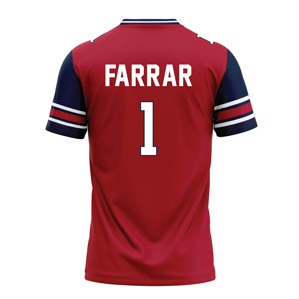 Liberty - NCAA Football : Derrell Farrar - Red Football Jersey-1