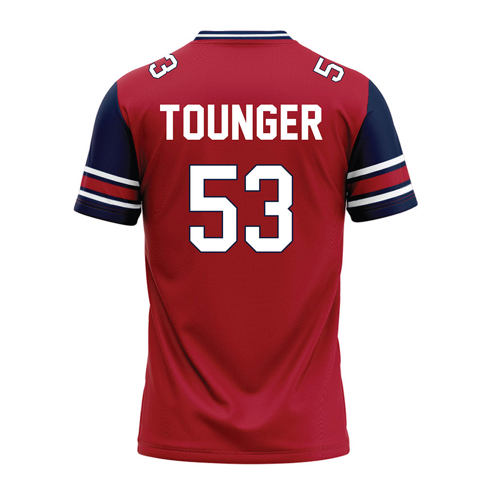Liberty - NCAA Football : Nikodemus Tounger - Red Football Jersey-1