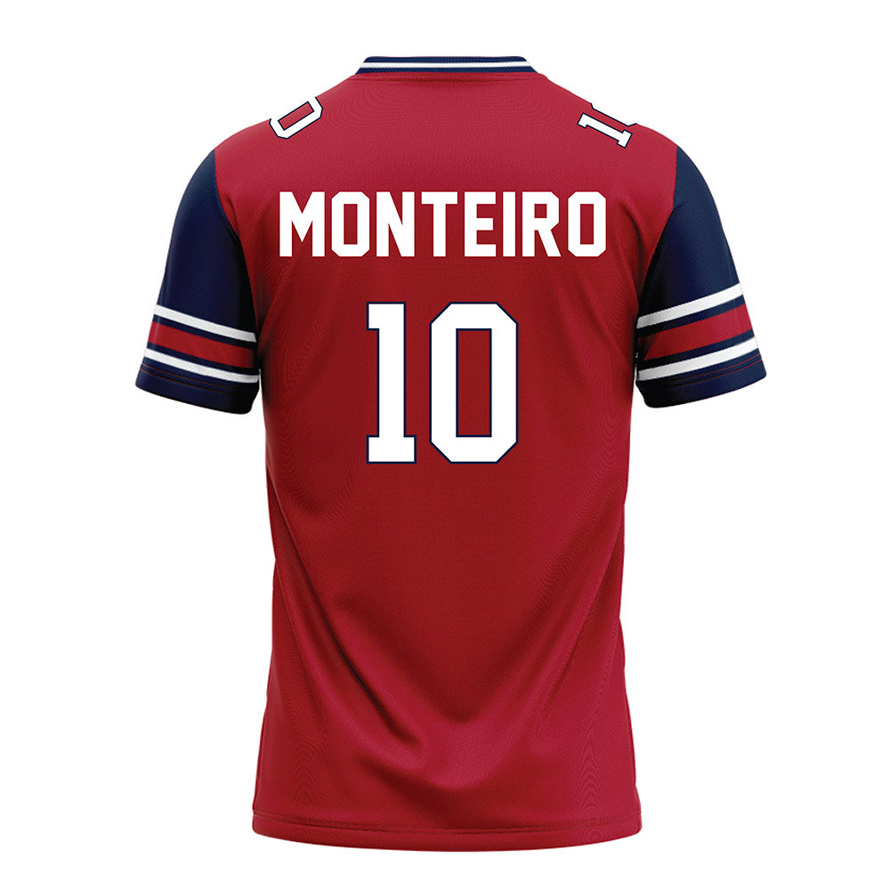 Liberty - NCAA Football : Jon Monteiro - Red Football Jersey-1