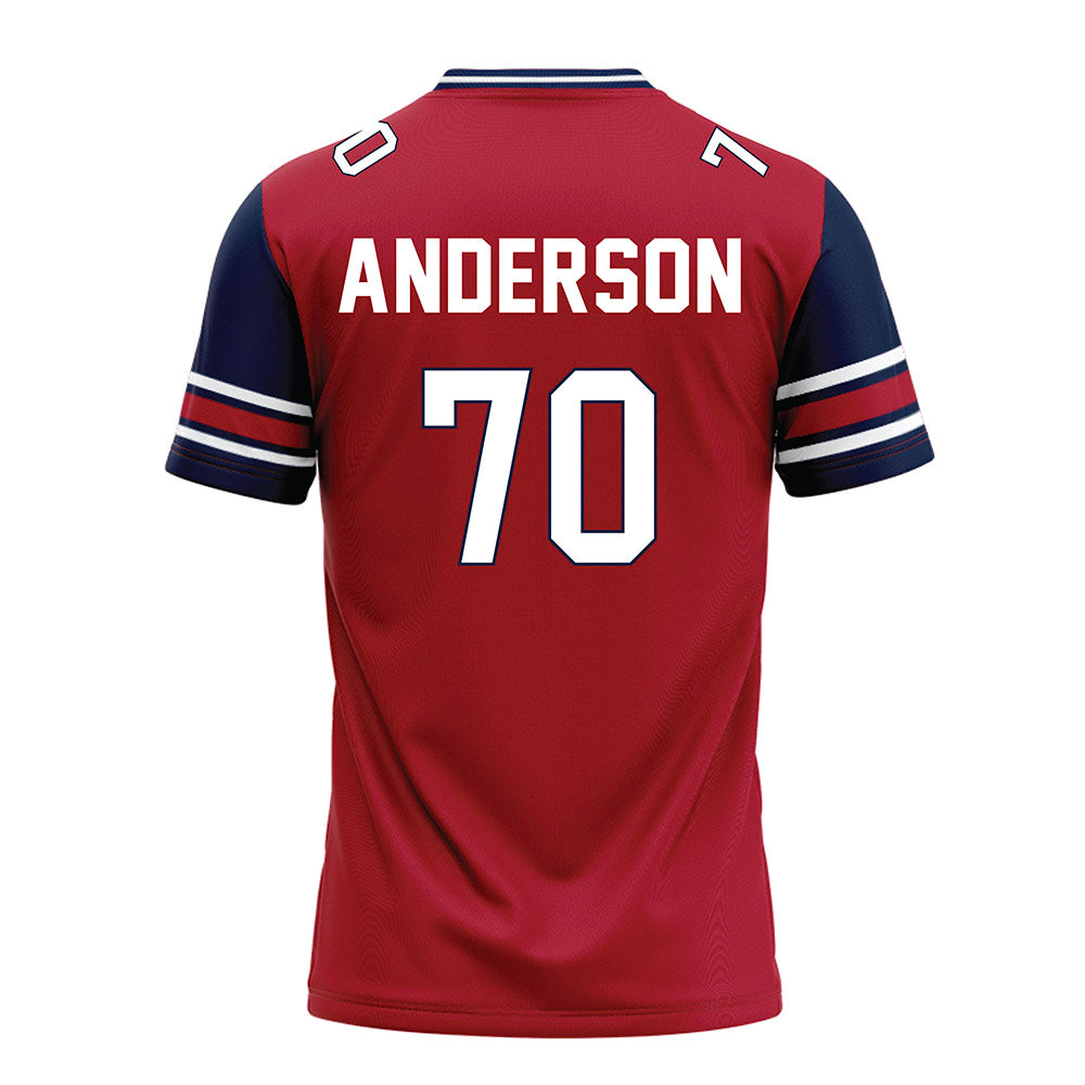 Liberty - NCAA Football : Austin Anderson - Red Football Jersey-1