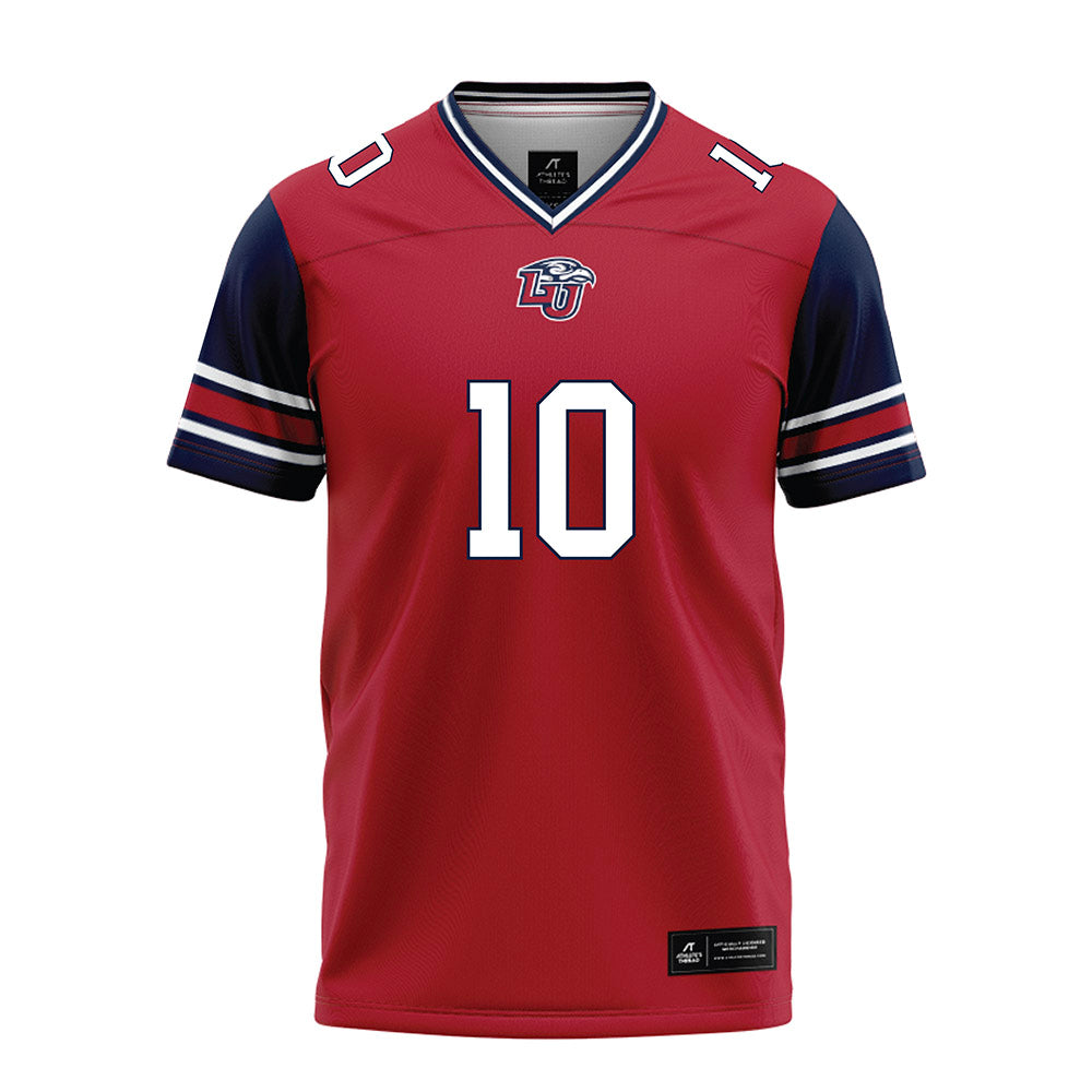 Liberty - NCAA Football : Jon Monteiro - Red Football Jersey-0